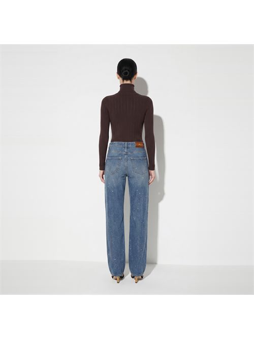 Dolcevita in maglia con ricami à jour ELISABETTA FRANCHI | MK05B66E2/EV9
